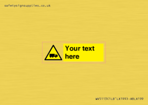 Custom Lorry Hazard Sign